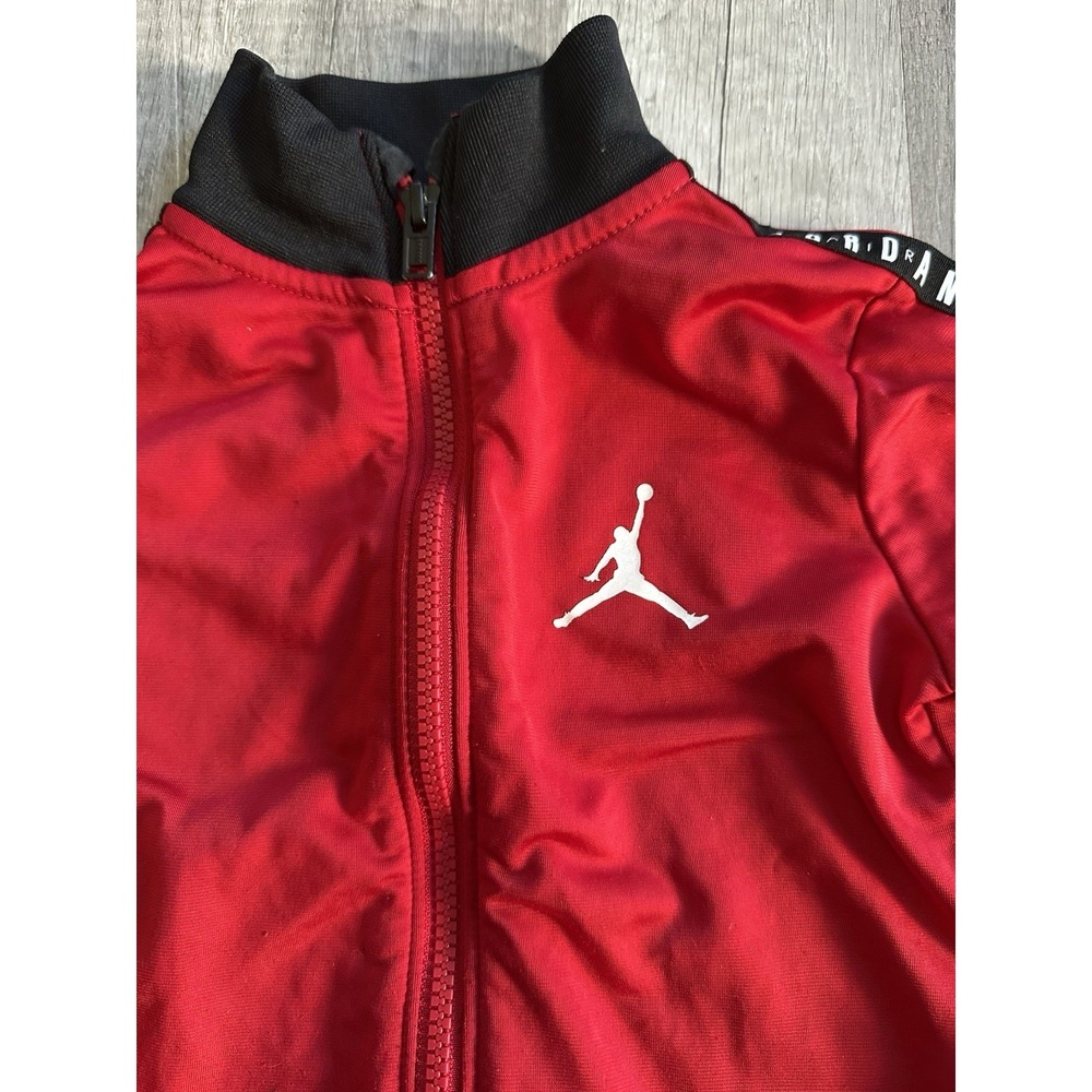 Air Jordan Boys 4T Red Full-Zip Track Jacket Athletic Warm-Up Jacket - Picture 5 of 11